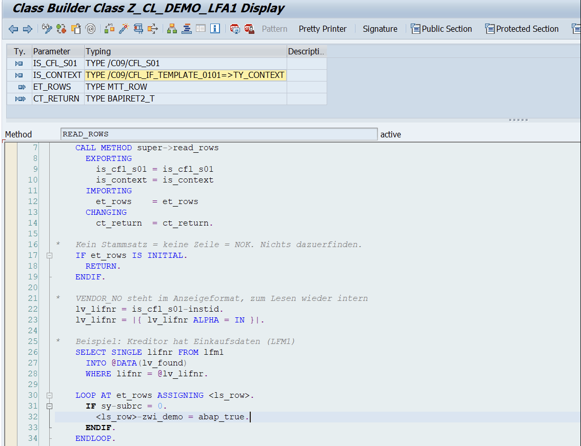 Your own template class with a redefined method